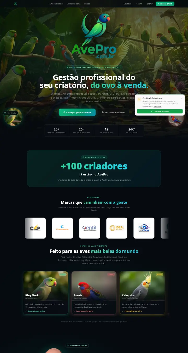 Página de AvePro